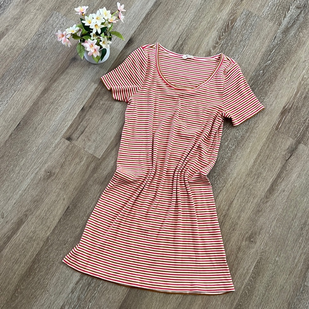 Madewell Striped T-shirt Dress Size Small